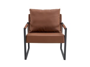 Fauteuil fixe   Tissu marron vendu A l'unité