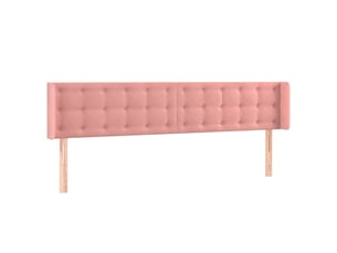 Tete de lit A poser largeur 203 cm rose