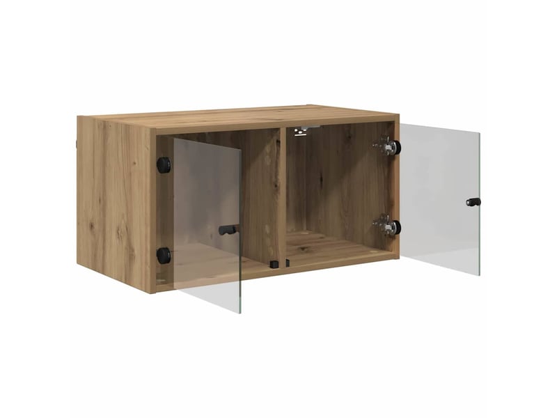  Meuble mural, meuble de rangement salon 68 x 37 x 35 cm bois d'ingénierie chêne artisanal  - Conforama E