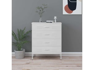 Commode 1 tiroir(s) <strong></strong> <strong></strong> coloris blanc largeur 80 cm