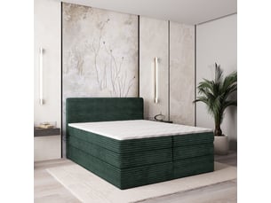 Lit avec rangement 180x200 cm <strong>MASSENO</strong> <strong></strong> coloris vert
