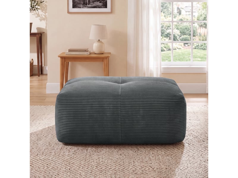  Hamlet ottoman cordstoff-gris SF20250527016 - Conforama B