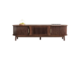 Meuble tv coloris marron 165 cm   