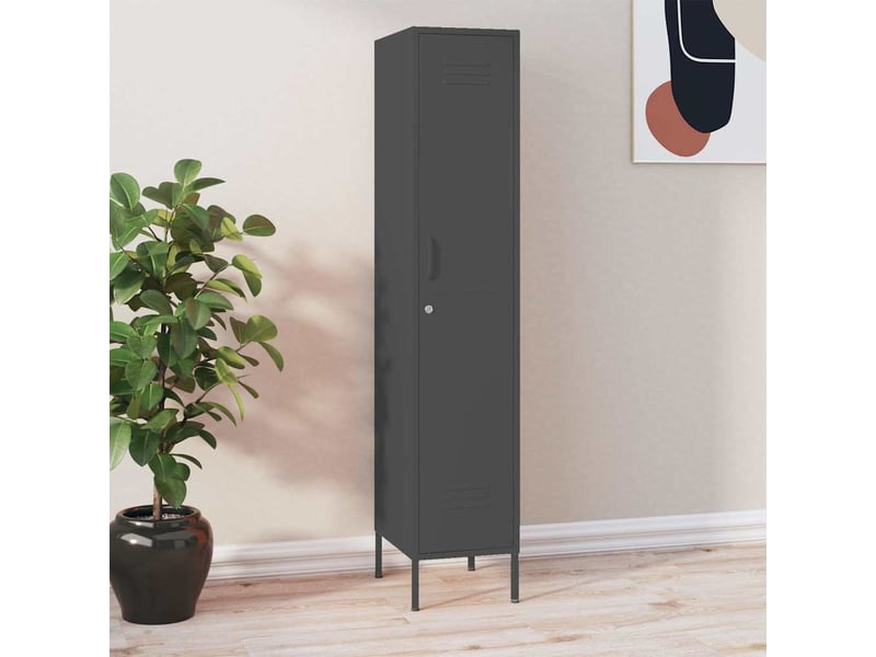  Armoire à casier, rangement de bureau anthracite 35x46x180 cm acier  - Conforama B