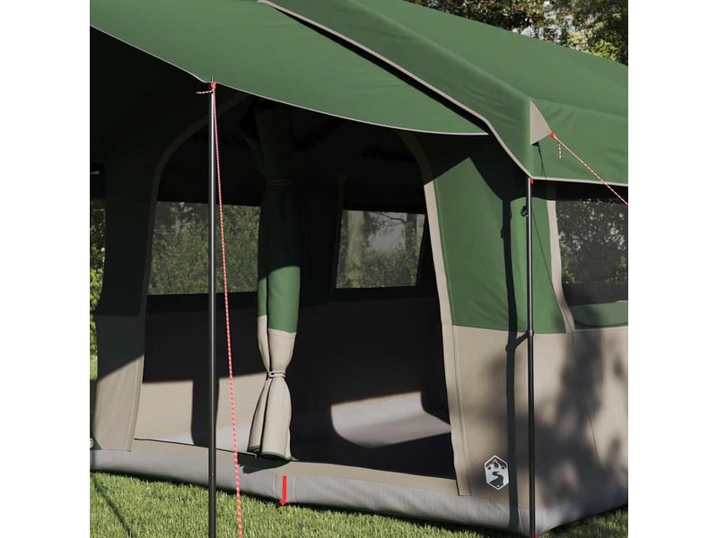  Tente de camping, tente familiale 4 personnes vert et blanc  - Conforama C