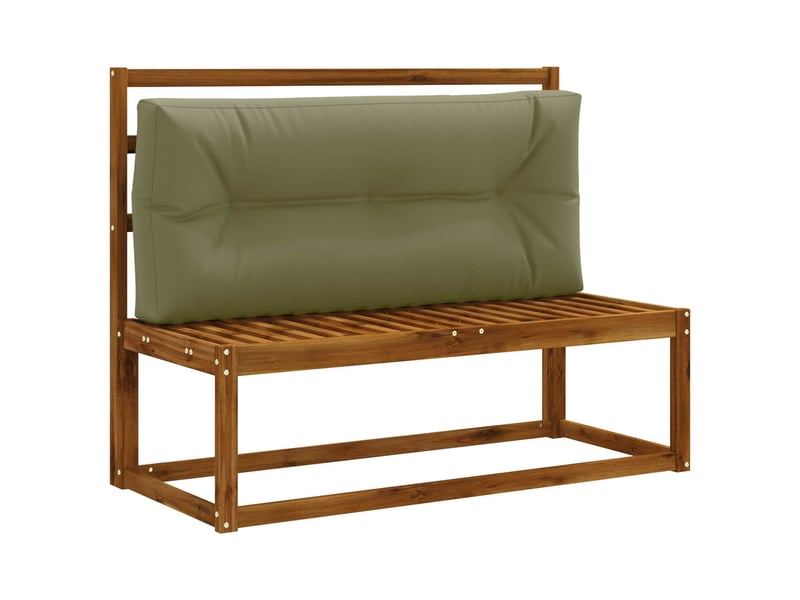 Coussin de dossier de palette, coussin de dos vianen 100 % polyester vert olive cf55194 - Conforama C