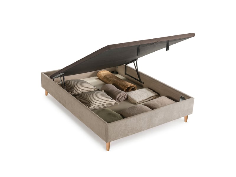 Sommier coffre 160x200 cm VOLTAIRE - Conforama L