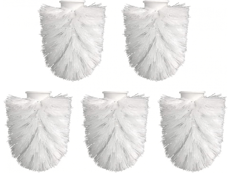  Accessoires universels de tête de brosse de toilette 5 packs convient uniquement aux brosses de toilette fixées au mur  - Conforama A