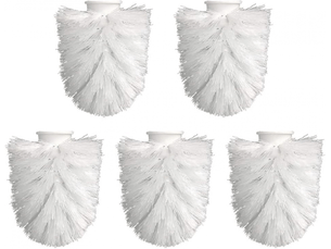 Accessoires universels de tête de brosse de toilette 5 packs convient uniquement aux brosses de toilette fixées au mur