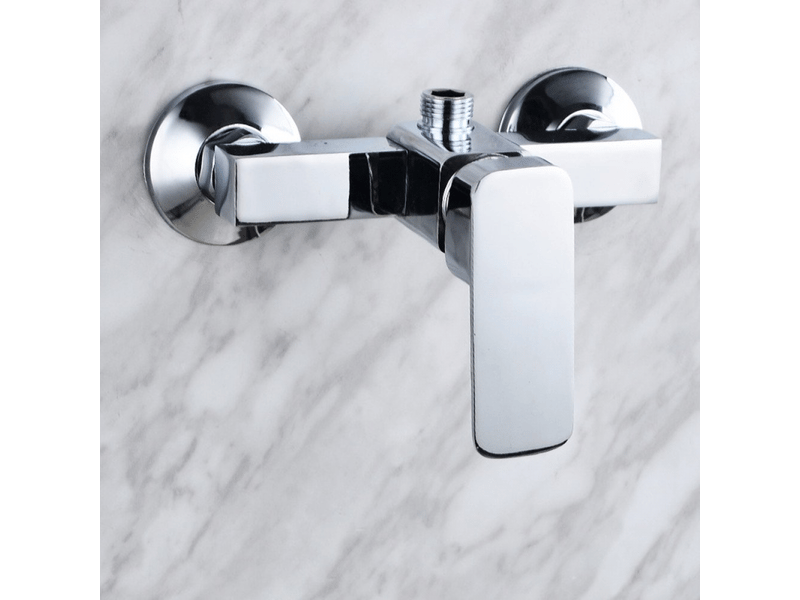  Robinet de douche mural moderne chromé avec interrupteur de commande pour eau froide et chaude  - Conforama B