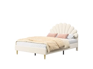 Lit 2 places 140x200 cm KEEPGOON coloris beige
