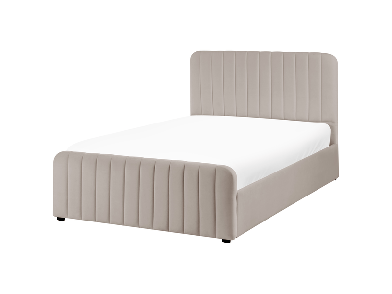 Lit ottoman lunan 120 x 200 cm taupe  - Conforama E