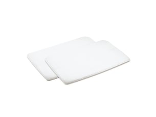 Drap housse nouveau ne swift lot de 2 en coton blanc avec bords elastiques