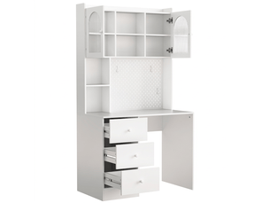 Bureau enfant 100 cm coloris blanc