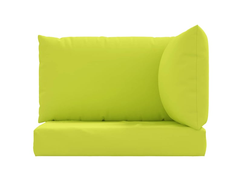  Lot de 3 coussins de palette, coussins de canapé vert vif tissu oxford cf59728  - Conforama D