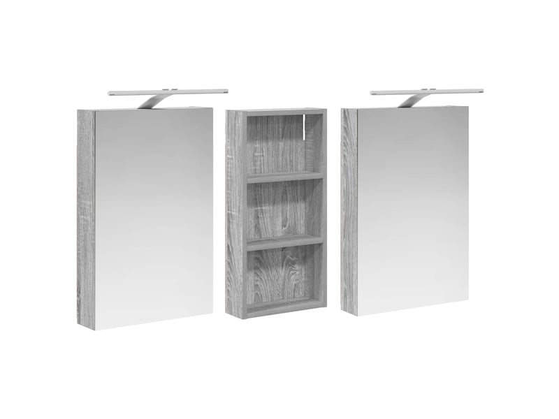 Ensemble de meubles de salle de bain 3 pcs 110x10.5x60.5 cm shl2444 - Conforama E