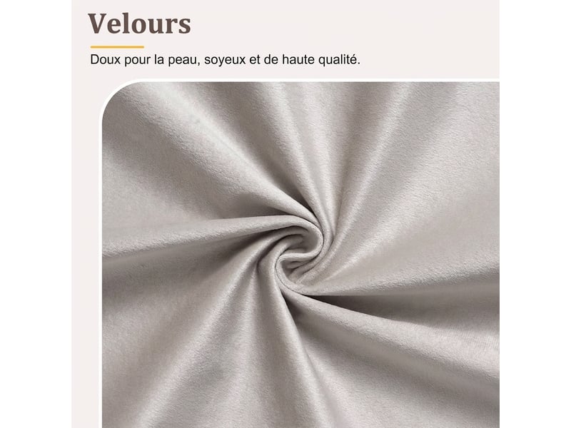  Lit enfant 90x200 lit coffre avec rangement velours gris sommier inclus  - Conforama R