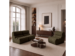 Fauteuil fixe <strong>SIA HOME</strong> <strong>1LOFTBKK</strong> Tissu vert vendu A l'unité