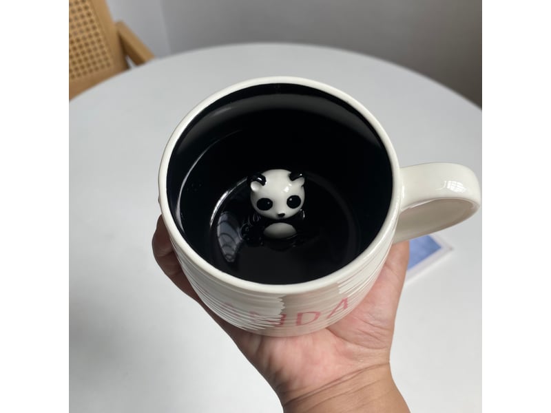  Mug en céramique, panda en relief, 450 ml  - Conforama B