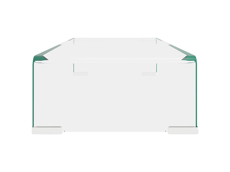  Meuble tv - banc tv - meuble de rangementpour moniteur 60x25x11 cm verre transparent  - Conforama D