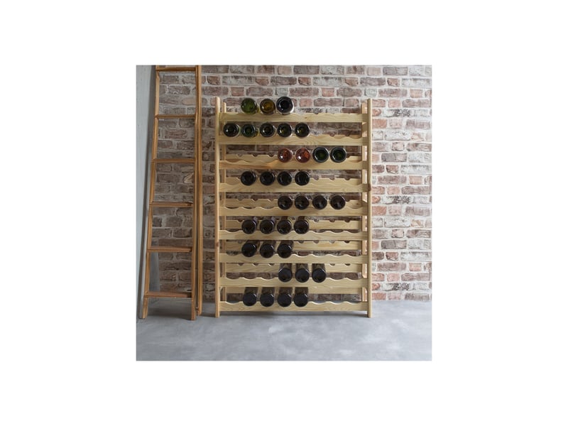  Range-bouteilles 72 bouteilles en bois 80 x 25 x 120 cm 62846 - Conforama B