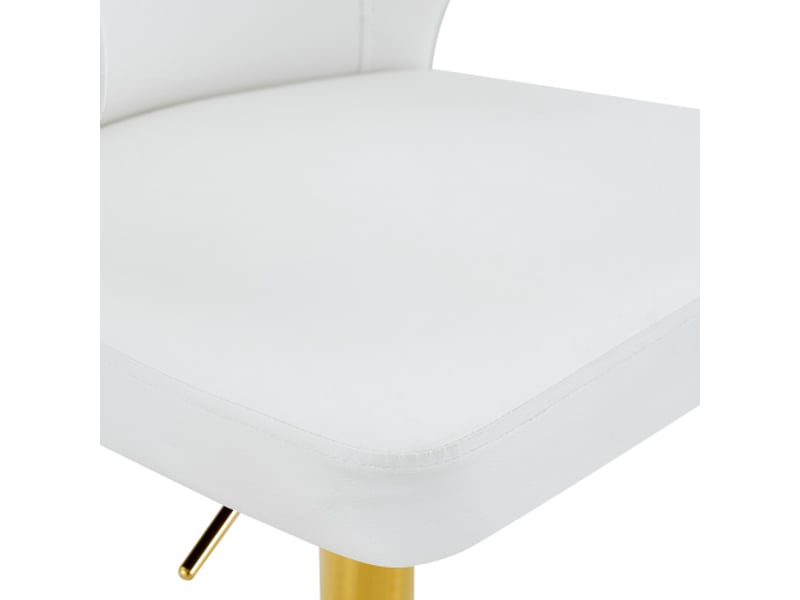  Lot de 2 tabourets de bar avec dossier - hauteur réglable, pivot 360°, socle large, repose-pieds - tabouret cuisine  - Conforama E