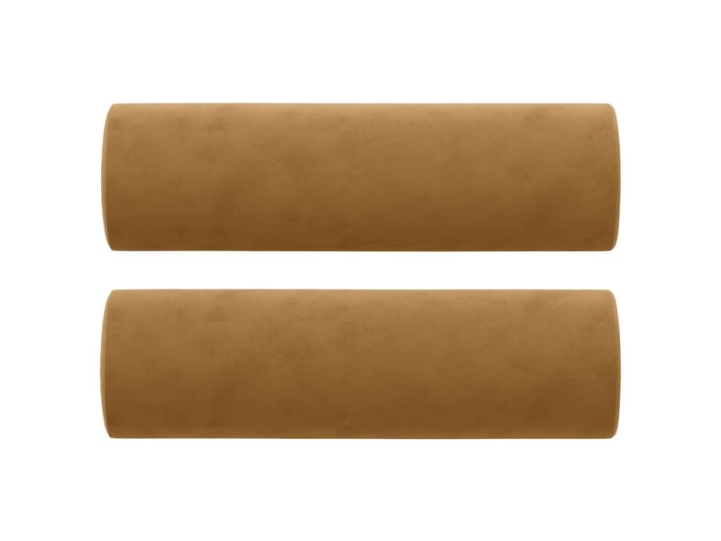  Canapé droit, sofa, canapé 3 places avec oreillers décoratifs marron 180 cm velours cf20133  - Conforama E