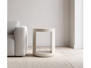 Table basse rond(e) coloris blanc <strong>GEESE HOME</strong> <strong></strong>