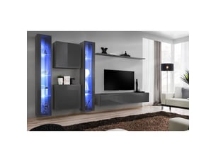 Meuble tv coloris gris 330 cm <strong>MEUBLORAMA</strong>  <strong></strong>