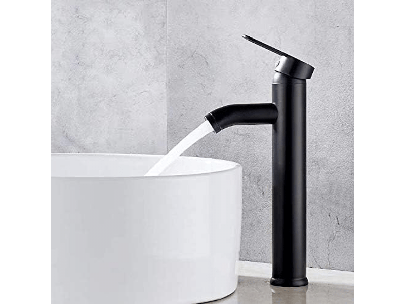  Robinet de salle de bain noir - haute qualité, résistant à l'usure, adapté pour un diamètre intérieur de 32 mm à 42 mm  - Conforama A