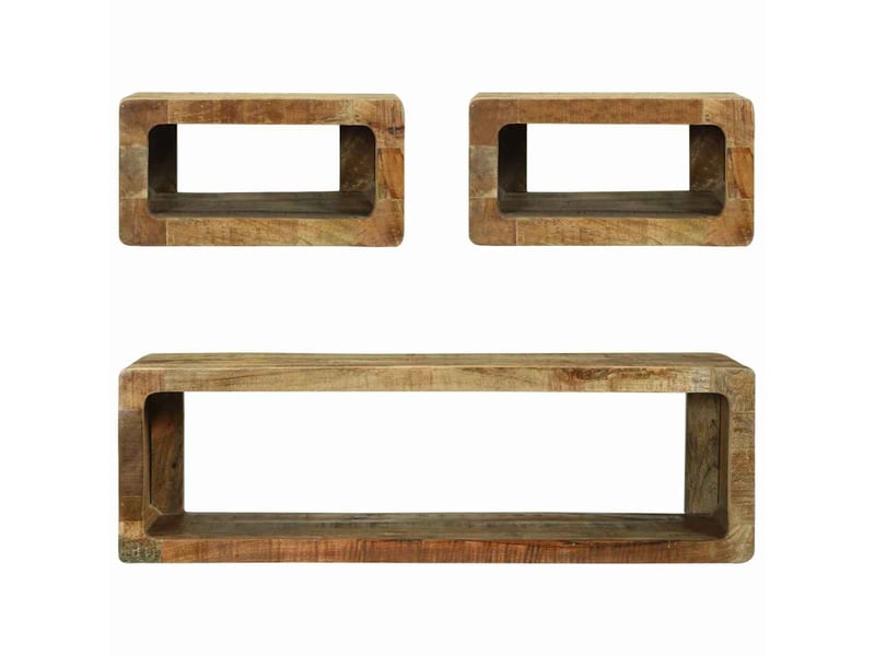 Ensemble meuble tv - banc tv - meuble de rangement 3 pcs marron 100 x 30 x 32 cm  - Conforama E
