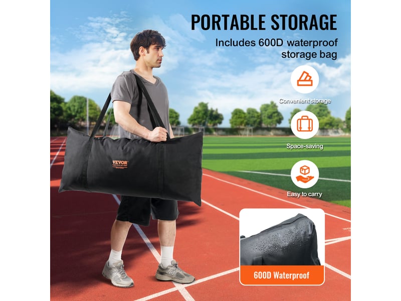 Filet deentrainement de baseball softball 620x314 cm, filet de protection pare-ballons portable avec sac de transport, equipement deentrainement pour receveur crosse, football, hockey, jardin  - Conforama E