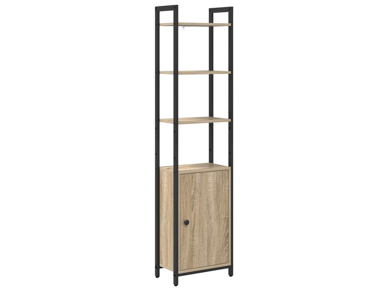  Bibliothèque 6 niveaux, armoire à livres 40 x 24 x 161 cm bois d'ingénierie shl5526  - Conforama A