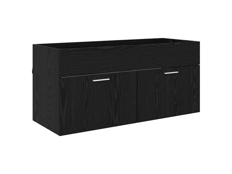 Armoire de salle de bain, cabinet de salle de bain chêne noir 100 x 38,5 x 46 cm cf65068 - Conforama E