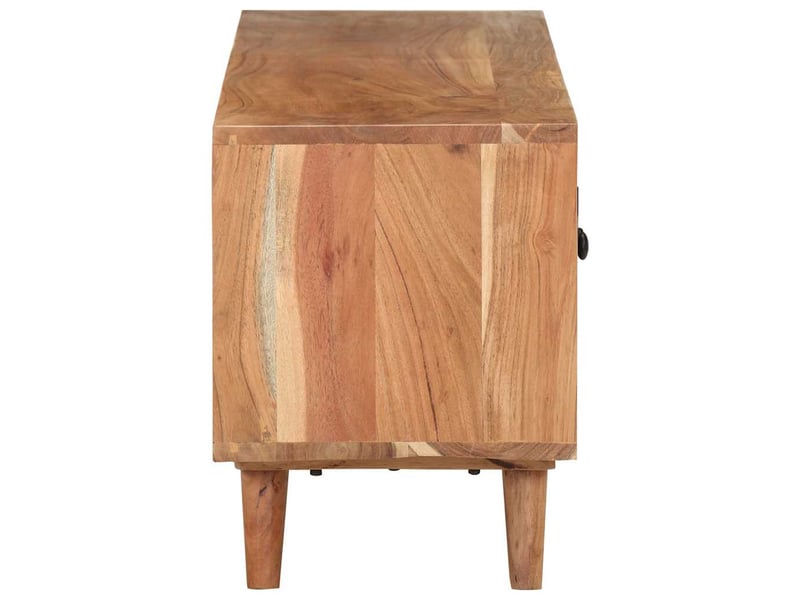  Meuble tv - banc tv - meuble de rangement 115x30x39 cm bois d'acacia massif  - Conforama D
