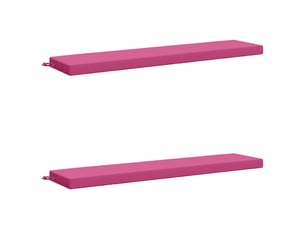Lot de 2 coussins de banc, coussins d'assise soest 100 % polyester rose cf57345