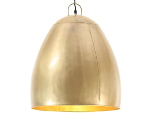 Lampe suspendue, suspension luminaire industrielle 25 w laiton rond 42 cm e27