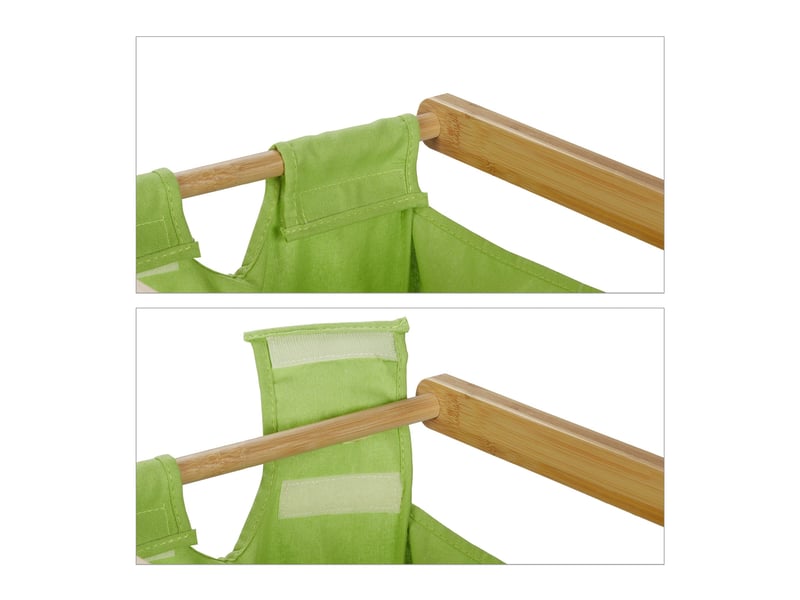  Meuble à linge en bambou pratique pour salle de bain avec 2 sacs amovibles 80 x 40 x 60 cm en bambou naturel 13_0013417  - Conforama D