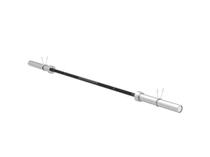 Barre d'haltères en acier 180 cm ø50 mm avec 2 pinces charge 200 kg barre de musculation pour disques ø5 cm fitness