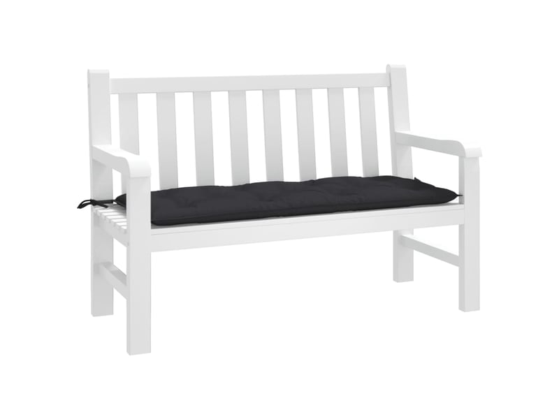  Coussin de banc de jardin, coussin d'assise noir 120x50x7 cm tissu oxford cf52775  - Conforama B