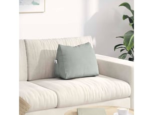 Coussin de dos, coussin de dossier gris clair 45 x 20 x 35 cm cf54668