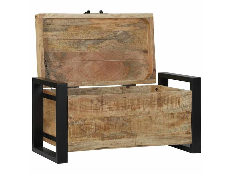 Coffre de rangement, boîte de rangement marron 60x30x30 cm - Conforama A