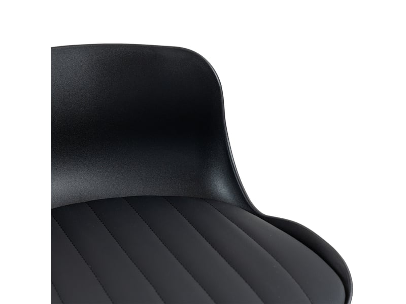  Lot de 2 tabourets de bar pivotants hauteur réglable en similicuir noir W3750P450880 - Conforama D