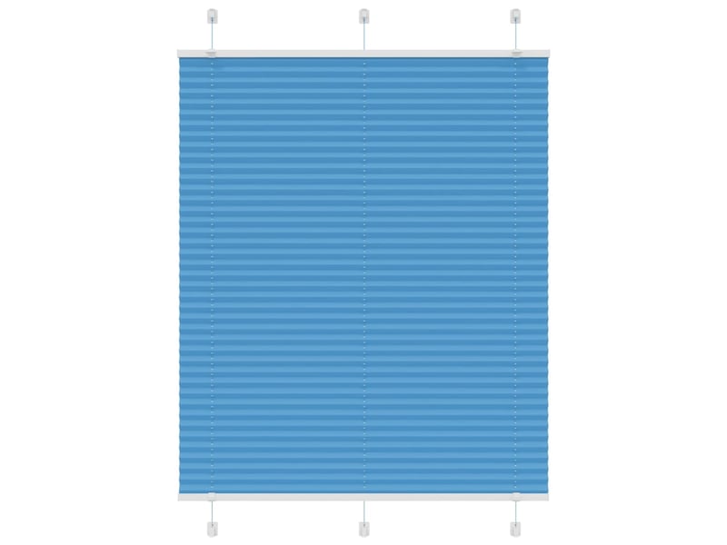  Store plissé, store de fenêtre bleu 110x150 cm largeur du tissu 109,4cm polyester cf46780  - Conforama B