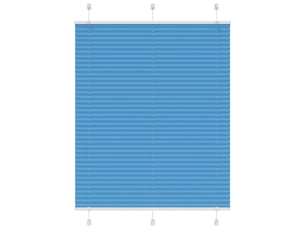 Store plissé, store de fenêtre bleu 110x150 cm largeur du tissu 109,4cm polyester cf46780