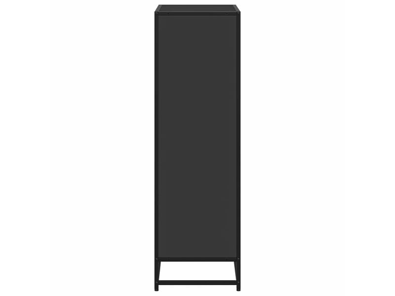  Bibliothèque, meuble de rangement salon noir 65,5x33x107,5 cm bois d'ingénierie  - Conforama E