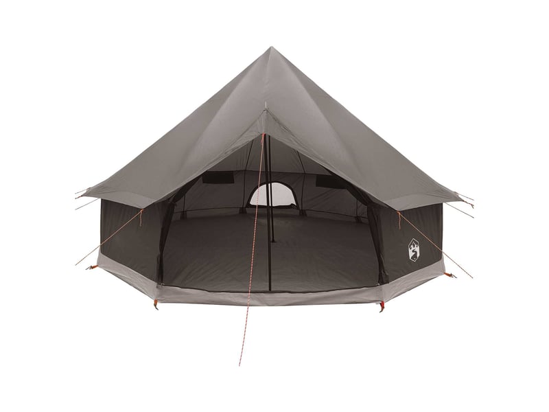 Tente tipi, tente de camping 6 personne marron gris polyester et acier - Conforama D