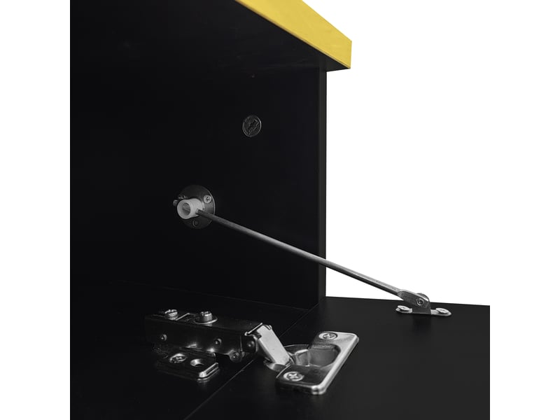 Table basse élégante 90x50x32,5cm , led 16 couleurs, haute brillance, verre+panneaux de particules, noir  - Conforama D