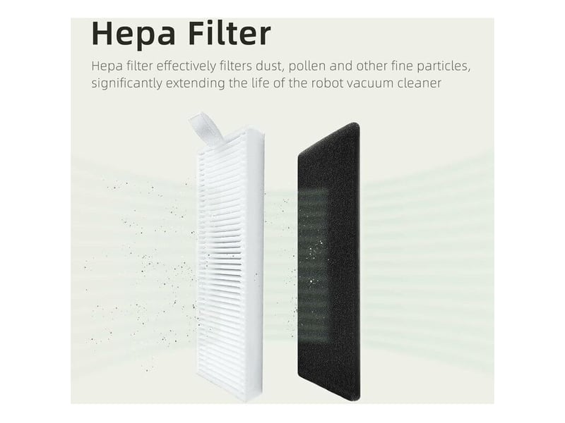  Kit 11 pièces pour honiture g80g80 pro: brosse rotative +4 latérales +4 filtres +2 lingettes  - Conforama D