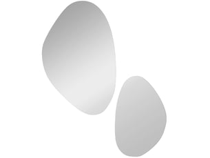 Miroir forme atypique à fixer coloris noir <strong>DESMIU</strong> <strong></strong> - 70 cm x 46 cm